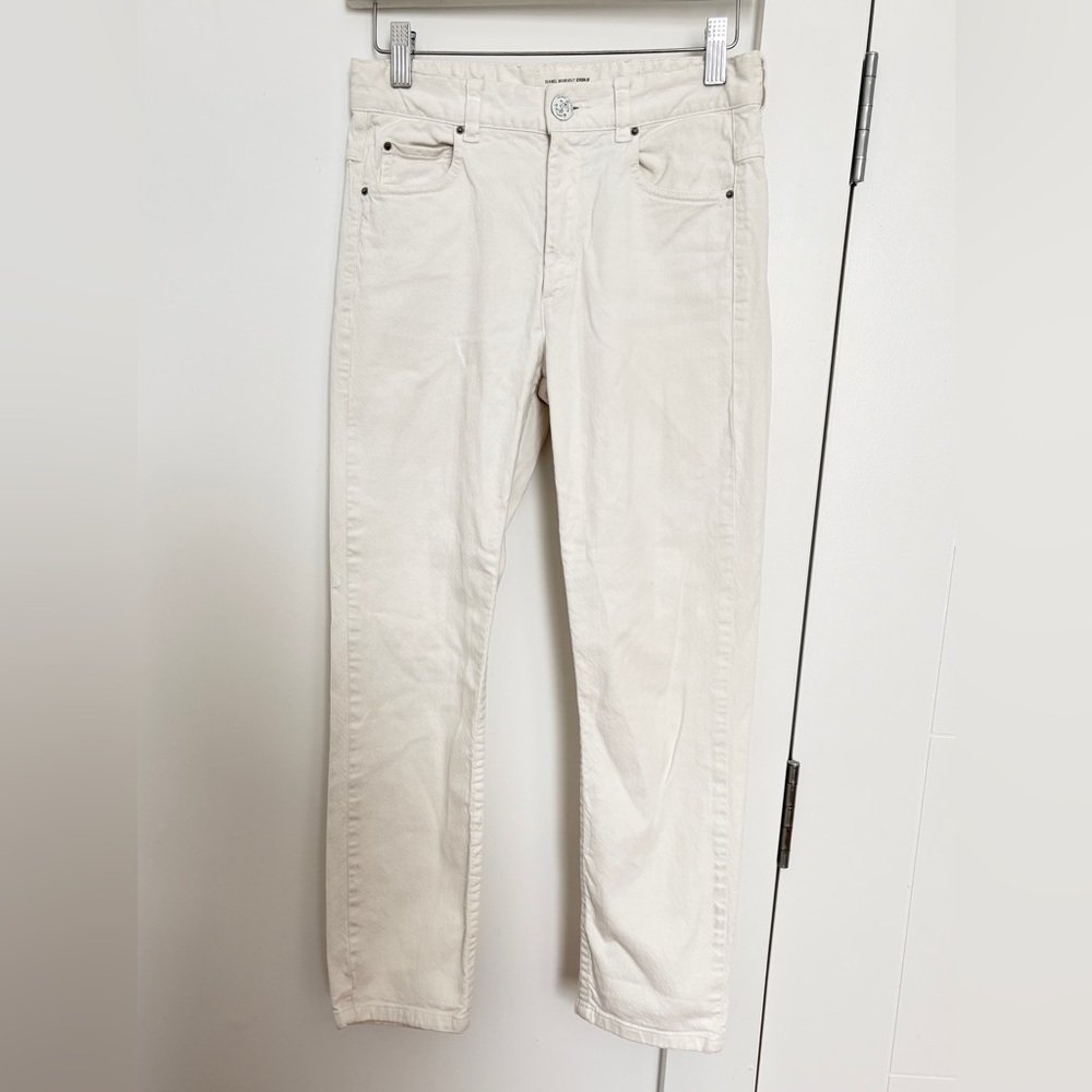 Isabel Marant Vintage White Straight Leg Jeans size 36